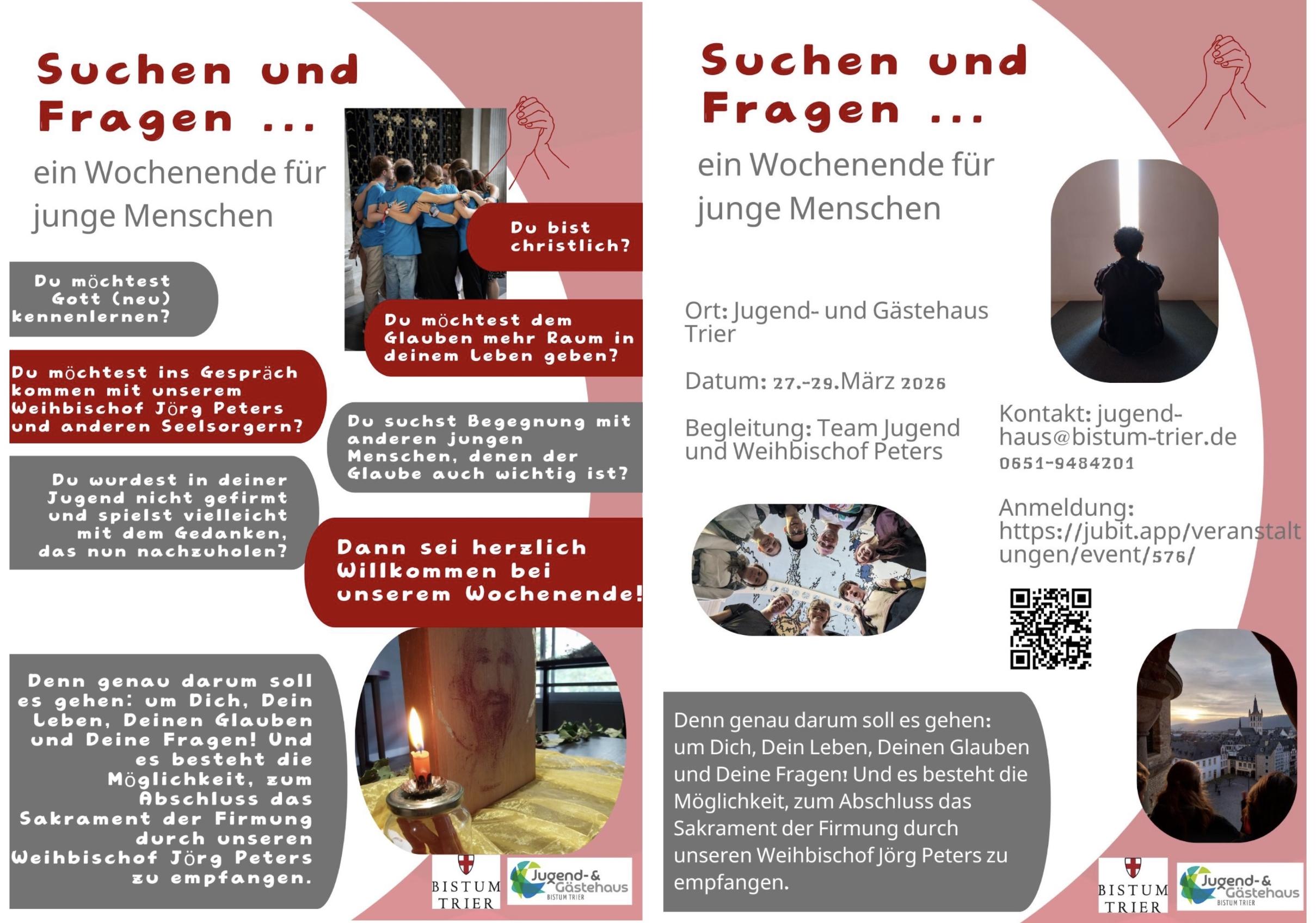 Collage Flyer Suchen und Fragen